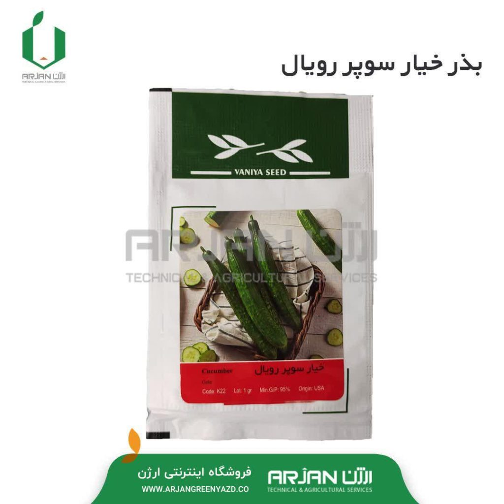 بذر خیار سبز سوپر رویال ( بسته بندی 1 گرمی )