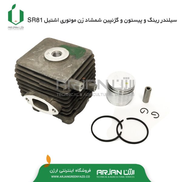 سیلندر رینگ و پیستون و گژنپین شمشادزن اشتیل SR81